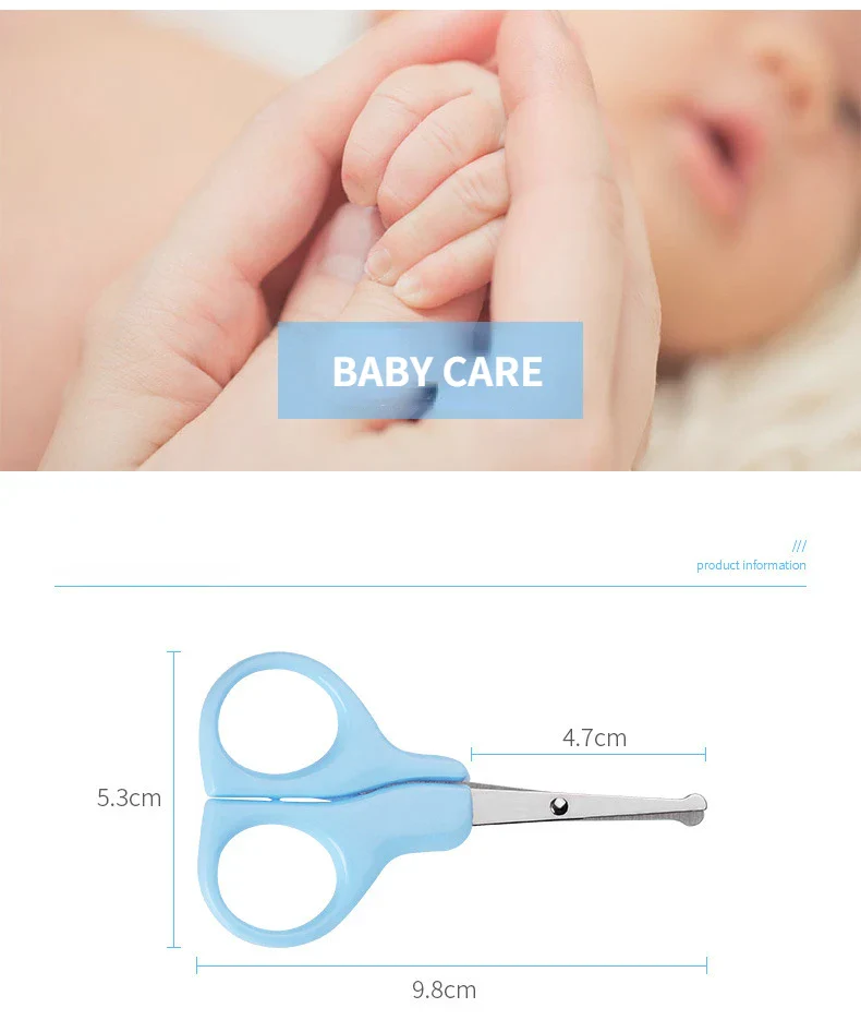 Baby Scissor & Nail Cutter Set Blue - Sunshine - Image 2