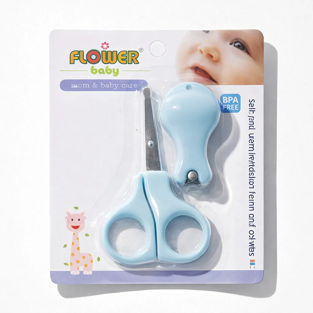 Baby Scissor & Nail Cutter Set Blue - Sunshine - Image 8