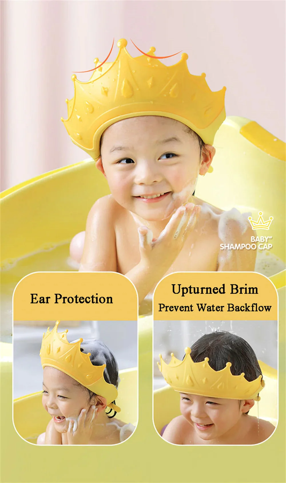 Shampoo Shield Crown Peach - Sunshine - Image 6
