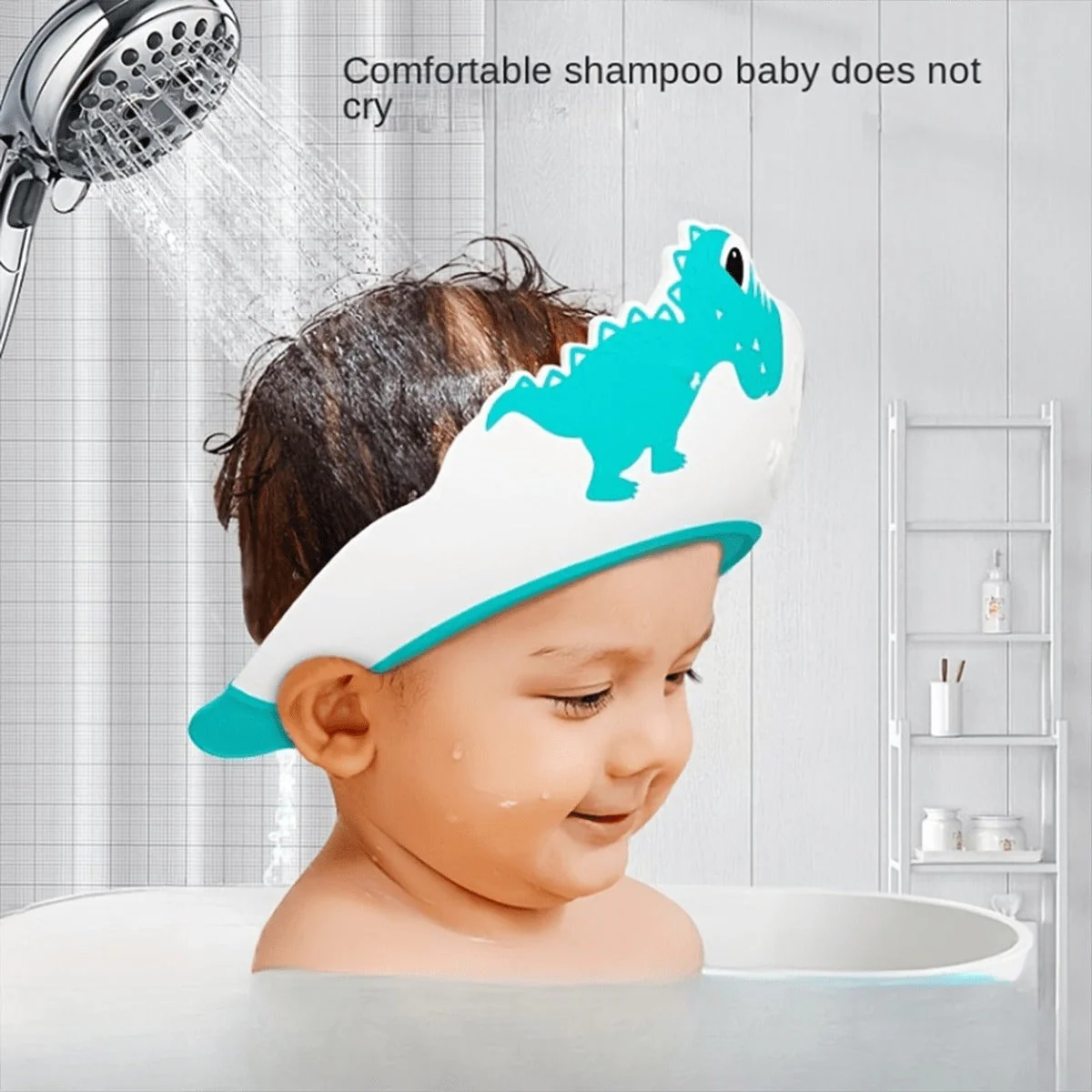 Baby Shampoo Shield Dinosaur Yellow - Sunshine - Image 2