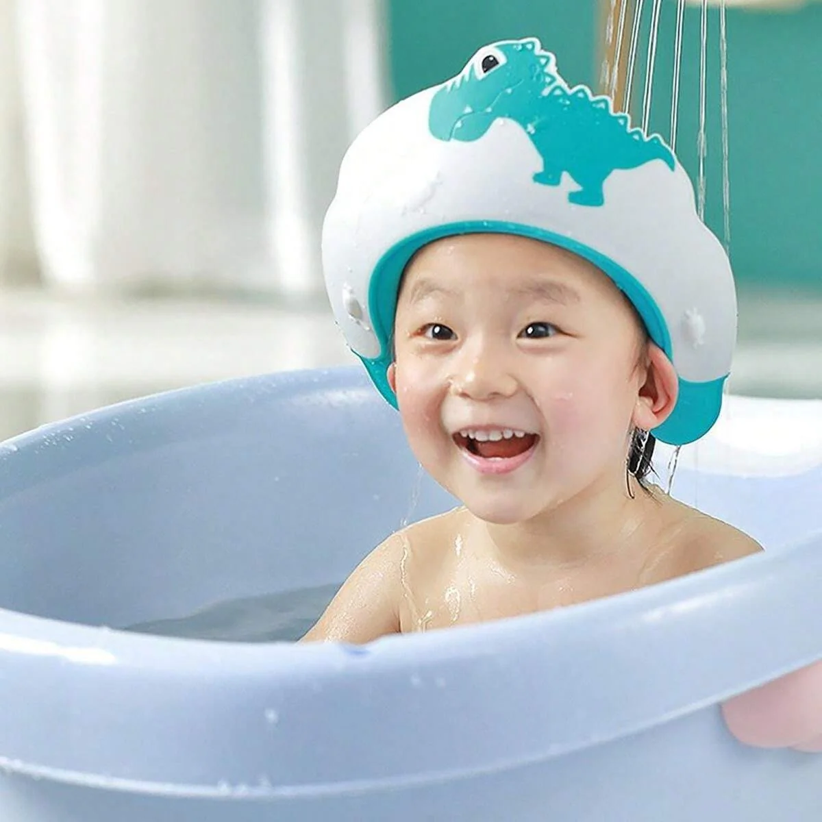 Baby Shampoo Shield Dinosaur Yellow - Sunshine - Image 4