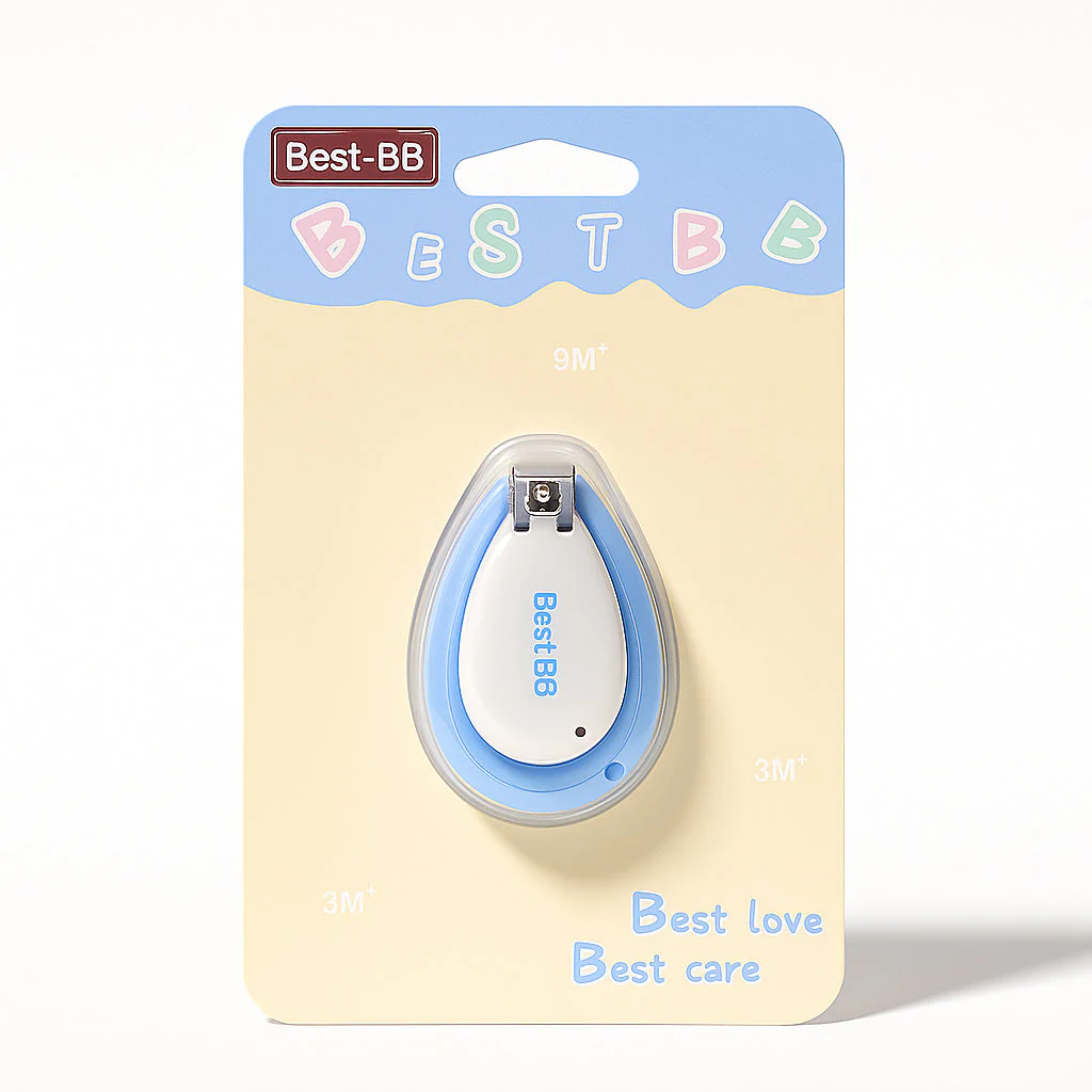 Baby Shell Nail Clipper Blue & White - Sunshine