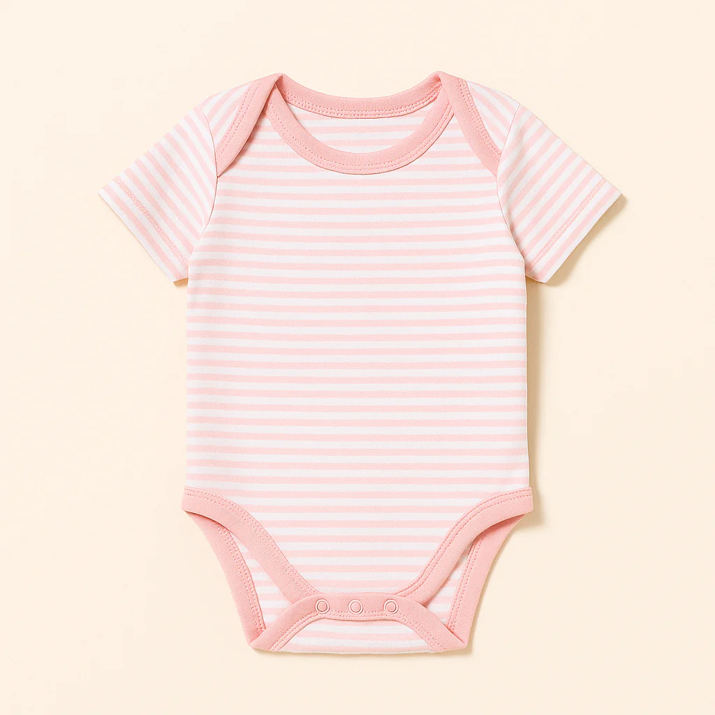 Baby Short Sleeves Bodysuit Multi Design & Multi Character Baby Pink - Sunshine - Image 2