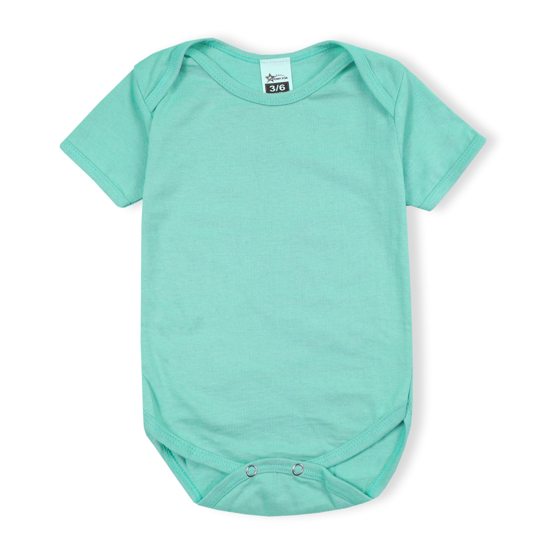 Baby Short Sleeves Bodysuit Pack Of 3 Light Blue - Sunshine - Image 7