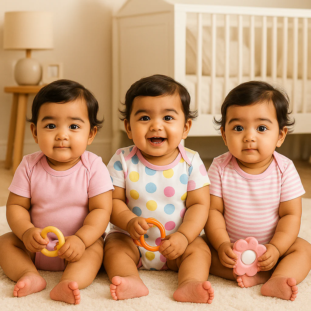 Baby Short Sleeves Bodysuit Pack Of 3 Pink - Sunshine - Image 3