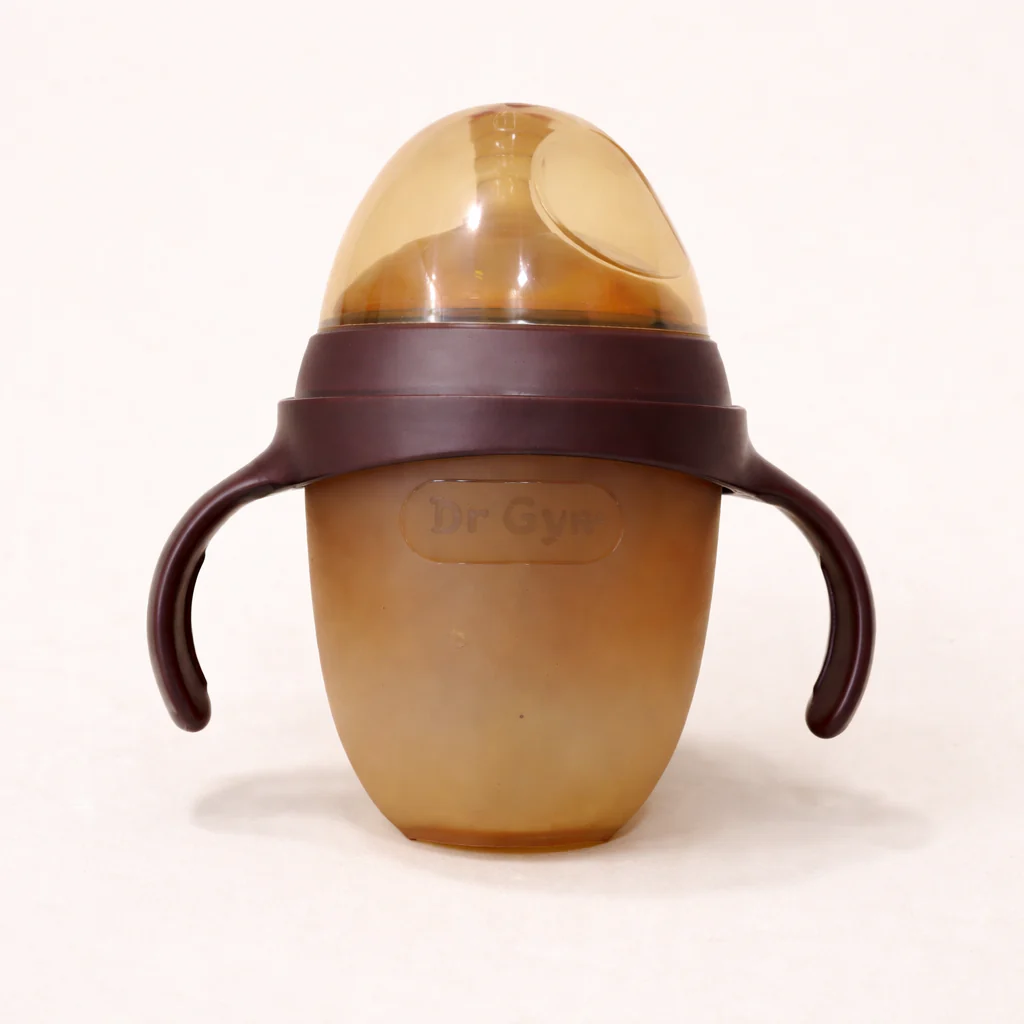 Baby Silicon Feeding Bottle Brown 150Ml - Sunshine