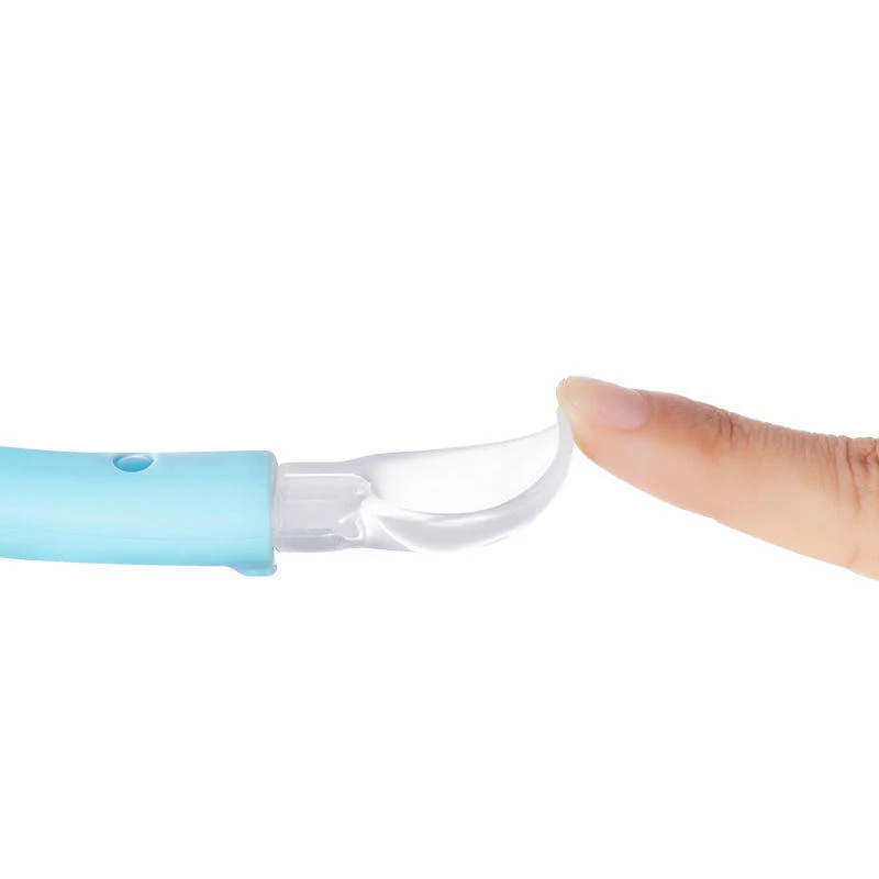 Baby Silicon Feeding Spoon Green - Sunshine - Image 2