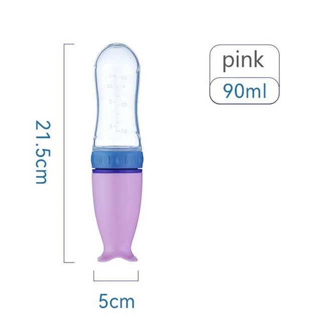 Baby Silicon Squeeze Spoon Feeder Purple - Sunshine - Image 4