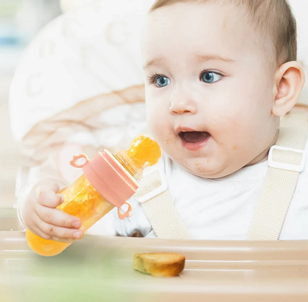 Baby Silicone Spoon Feeder 3Pcs Brown - Sunshine - Image 3