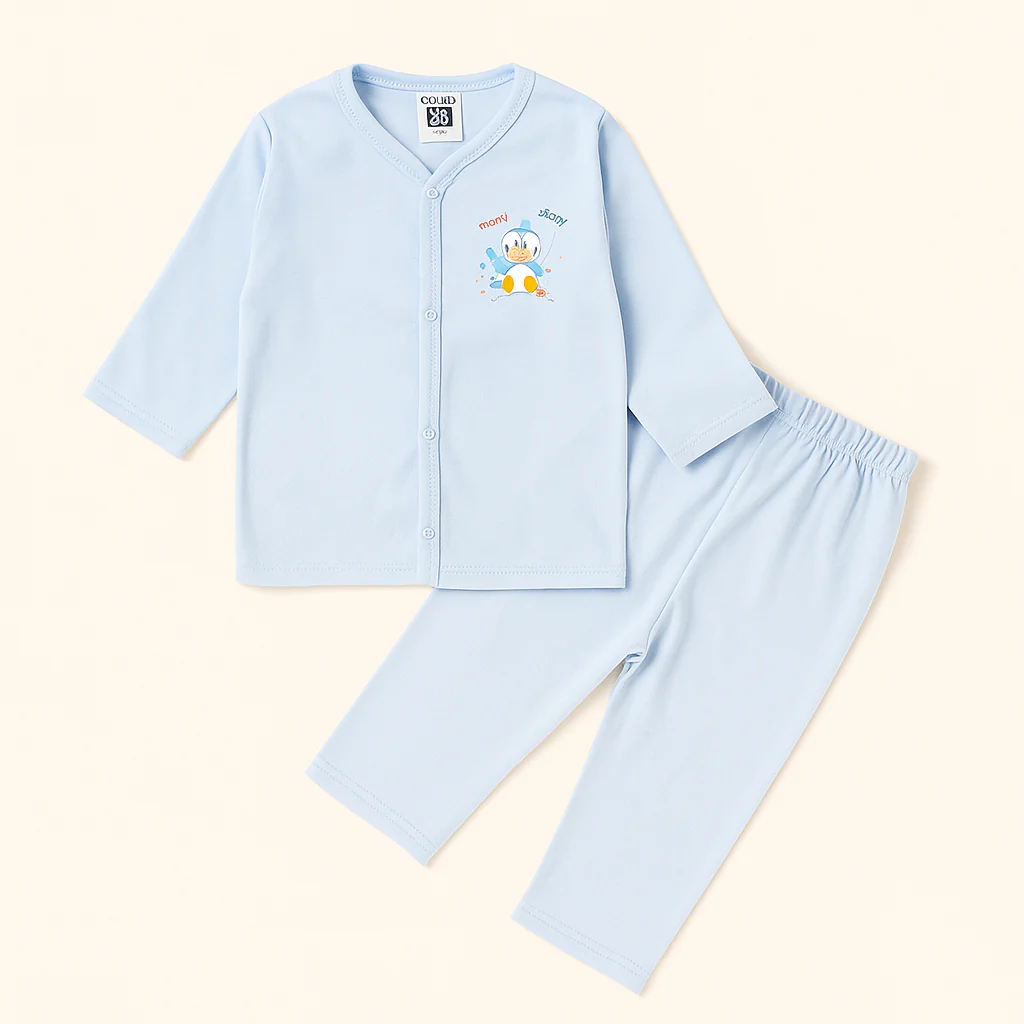 Baby Sleepsuit Dark Sky Blue - Sunshine - Image 3