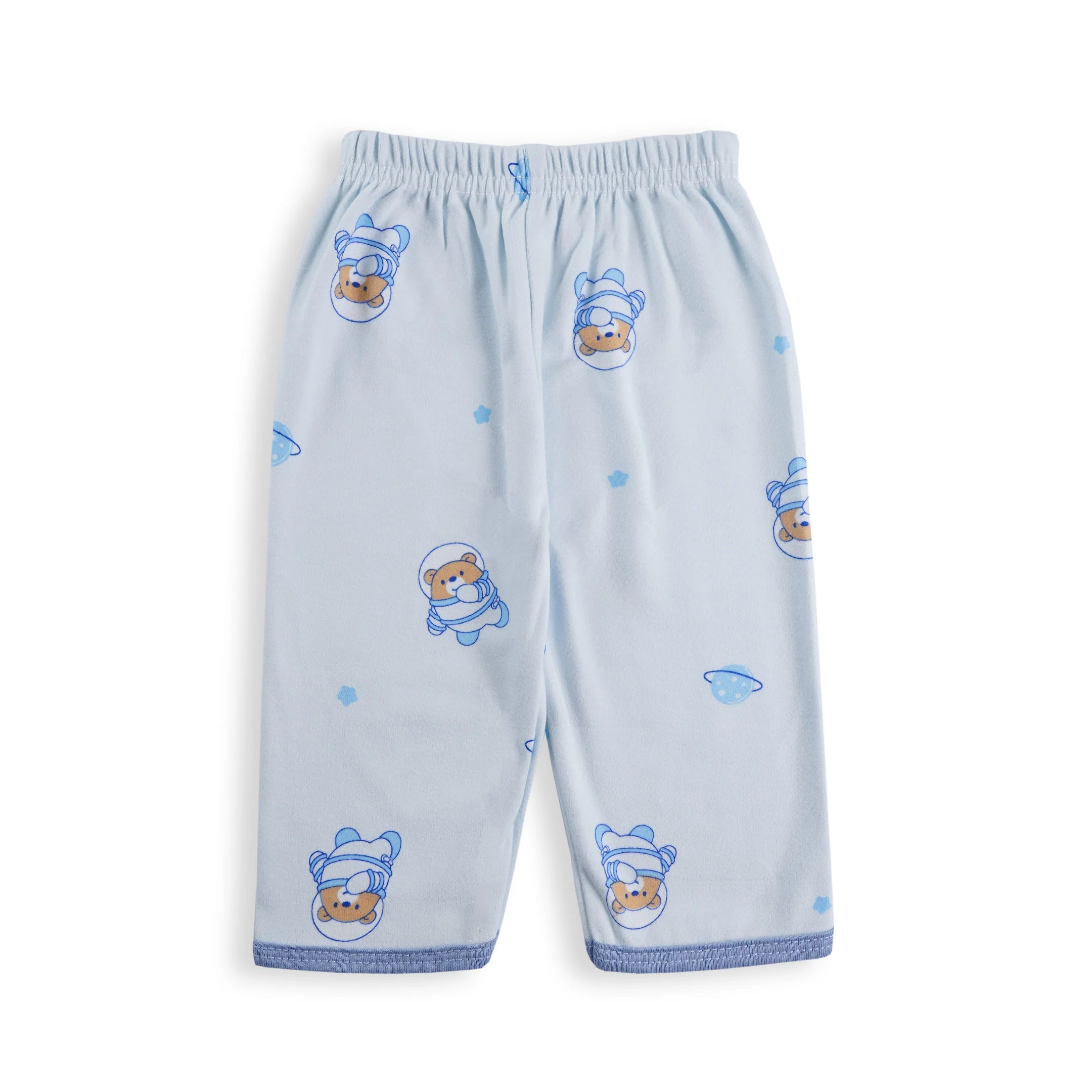 Baby Sleepsuit Fleece Astronaut Bear Blue - Sunshine - Image 3