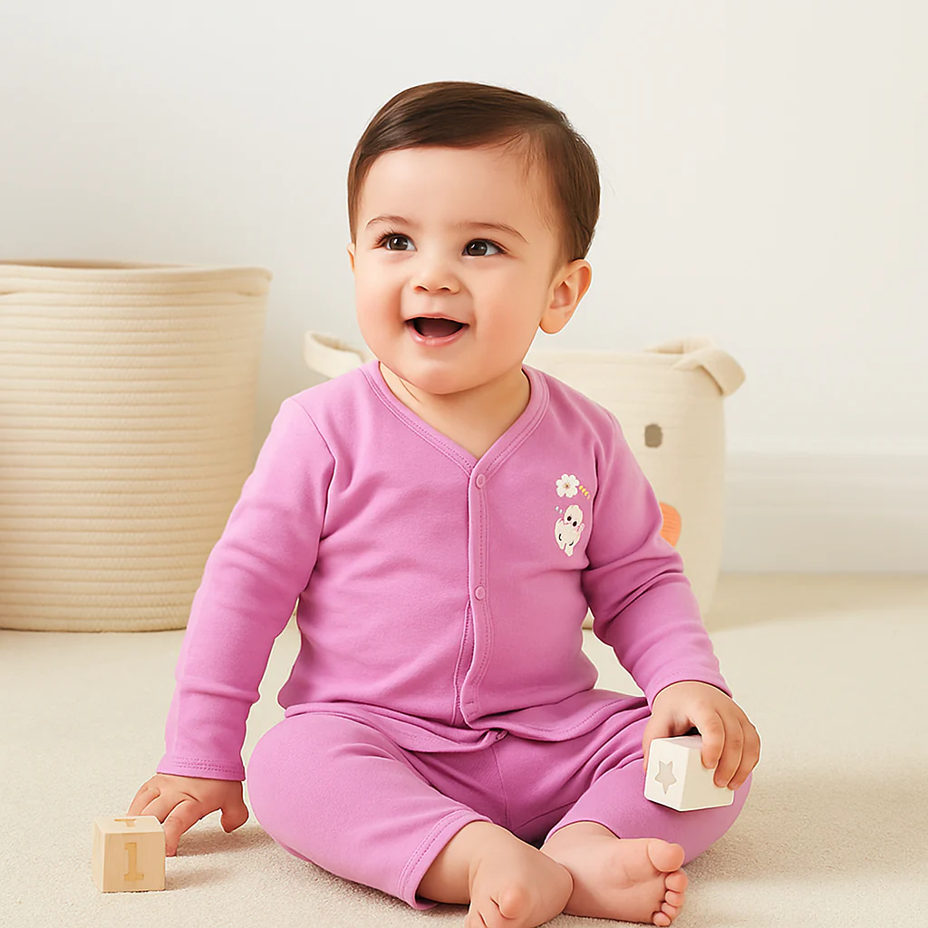 Baby Sleepsuit Purple - Sunshine - Image 4
