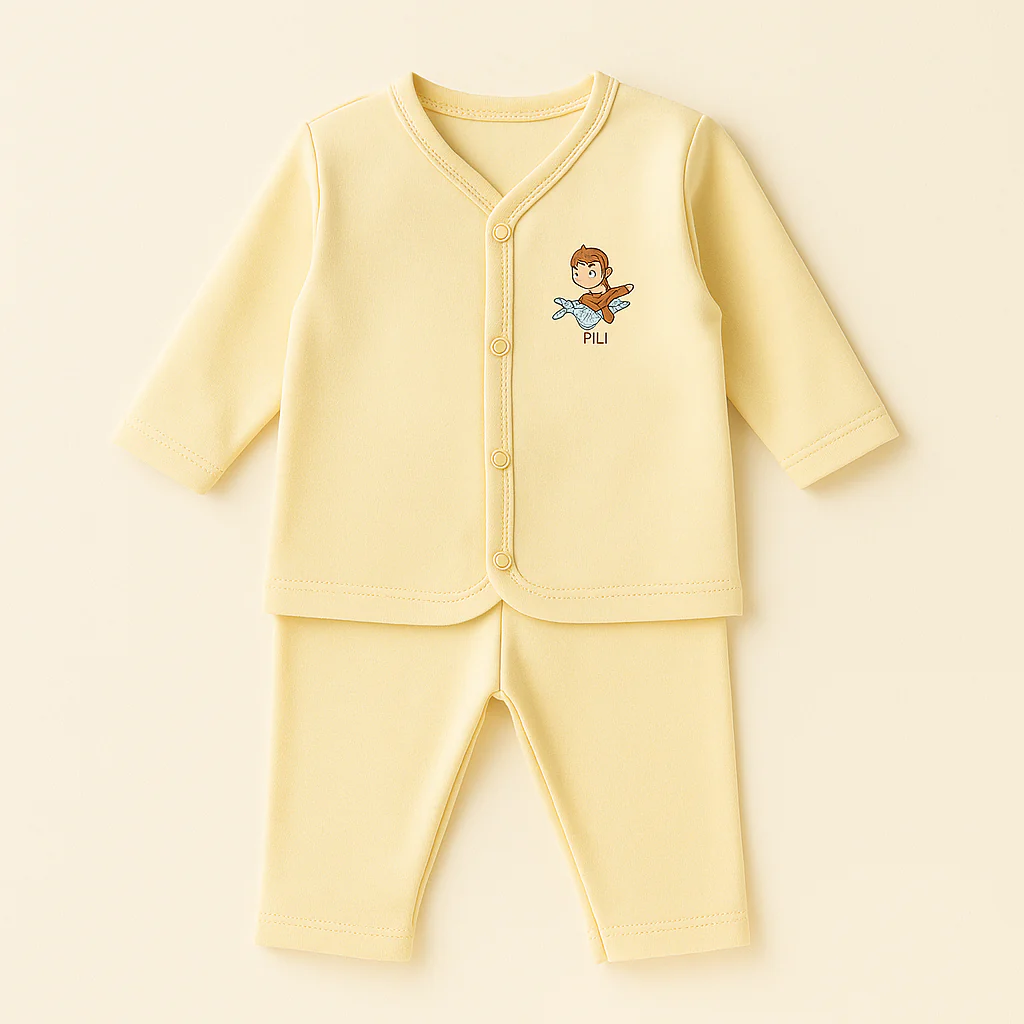 Baby Sleepsuit Yellow - Sunshine - Image 2