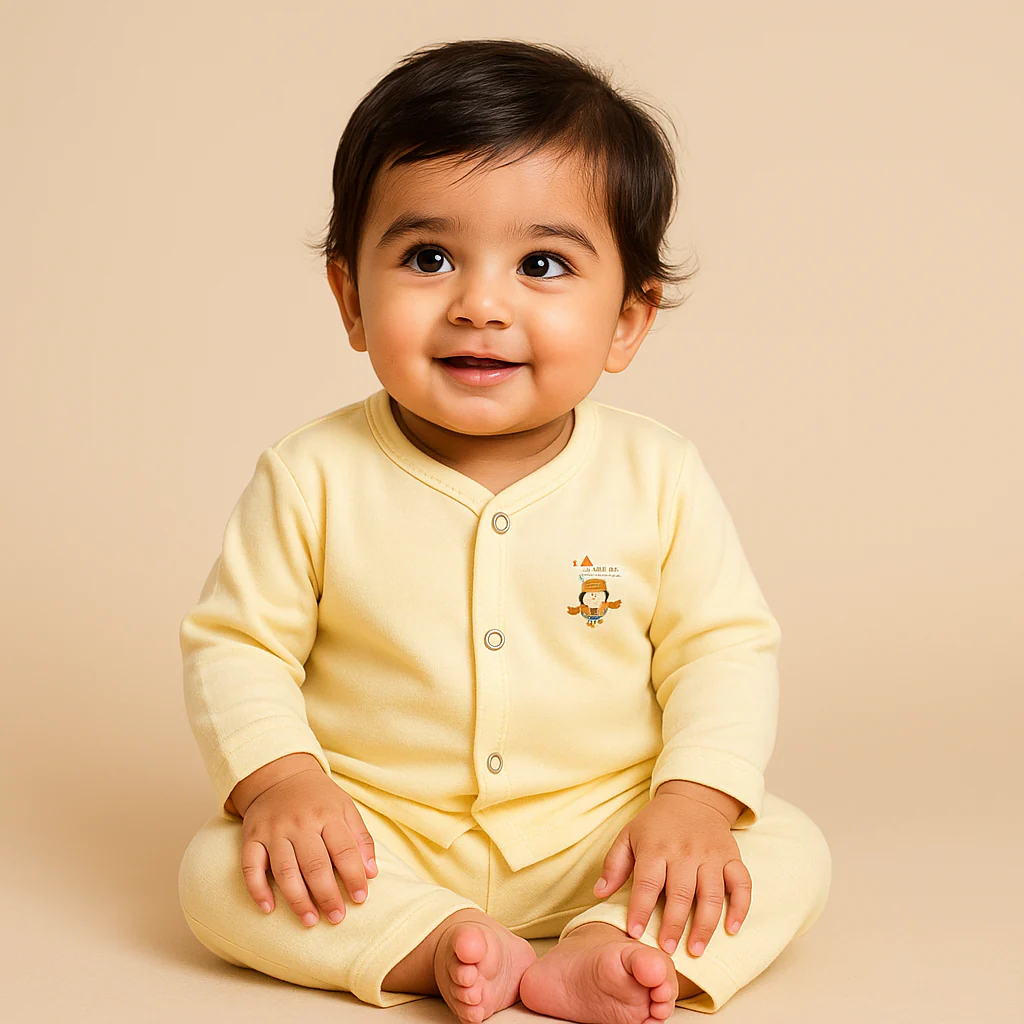 Baby Sleepsuit Yellow - Sunshine - Image 3