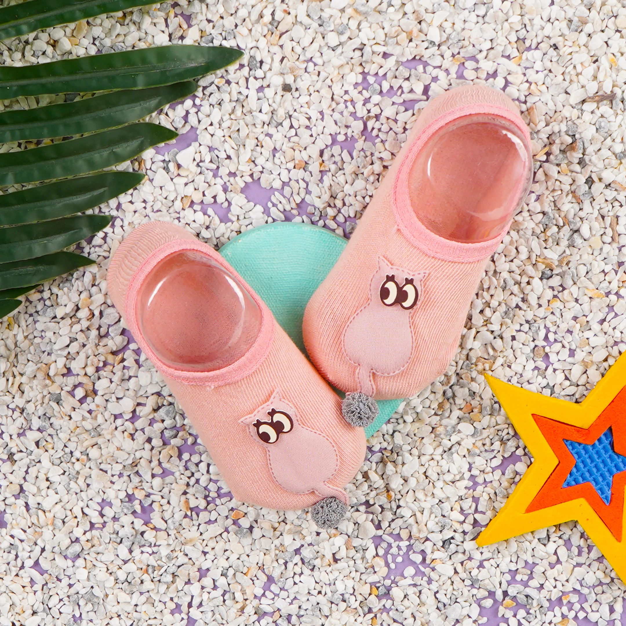 Baby Socks Cat Pink - Sunshine