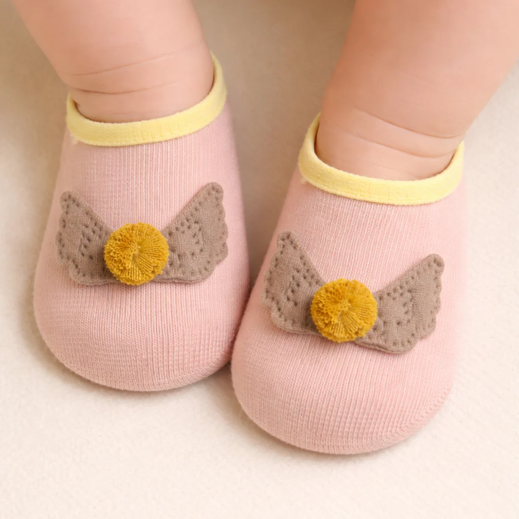 Baby Socks Feather Brown (3-6 Months) - Sunshine - Image 2
