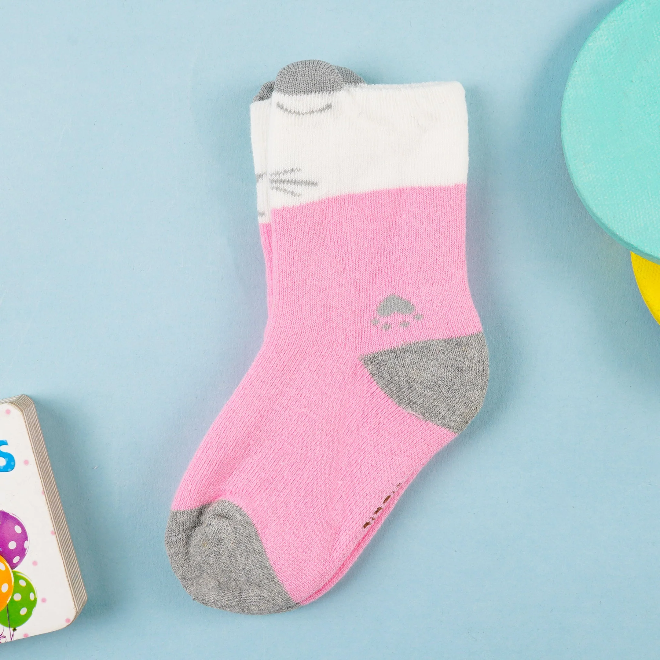 Baby Socks Kitty Pink (6-12 Months) - Sunshine