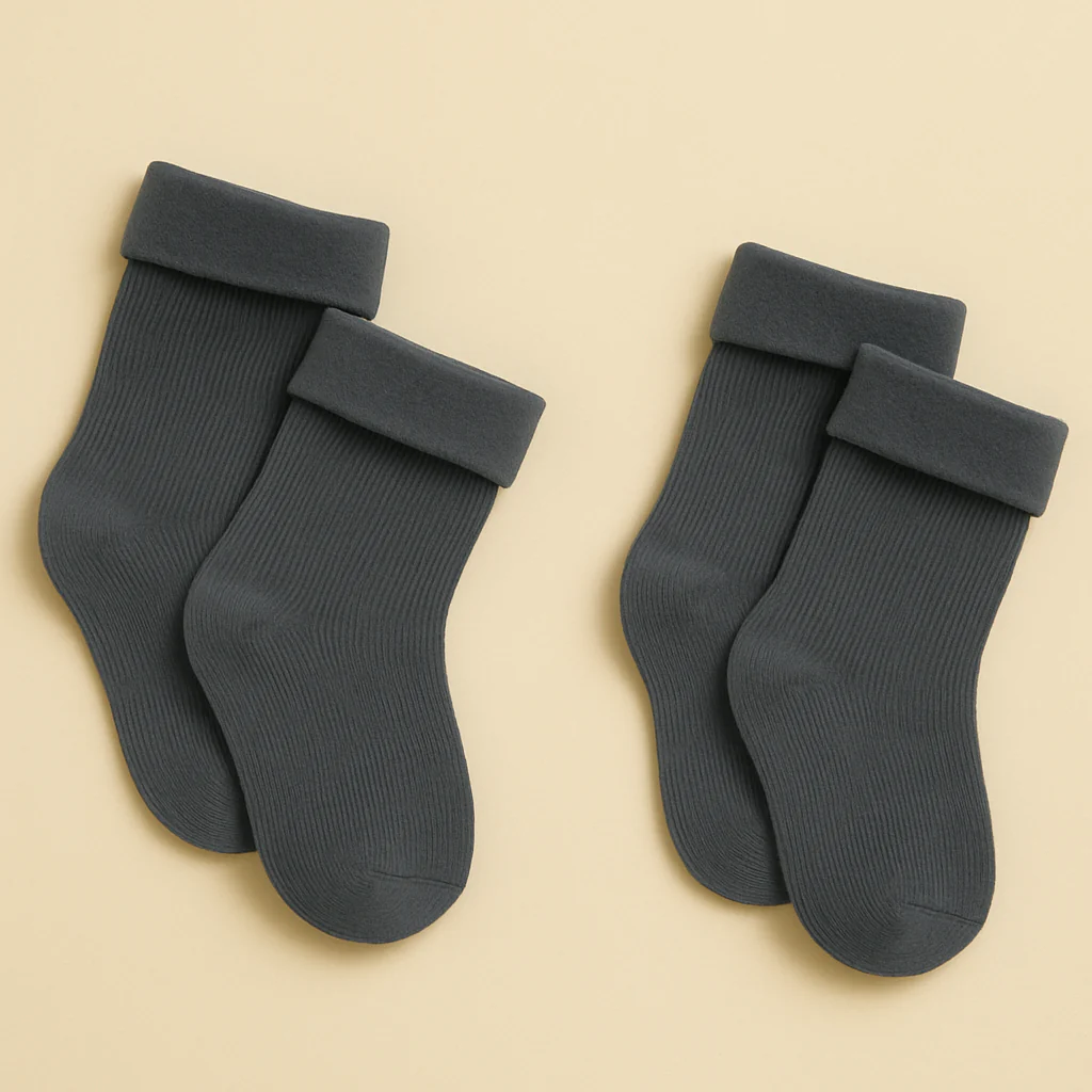 Baby Socks Pack Of 2 Pair Purple - Sunshine