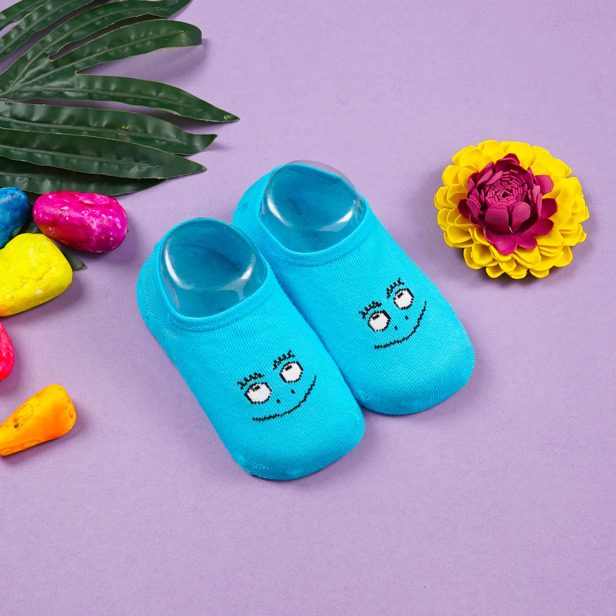 Baby Socks Smily Blue - Sunshine