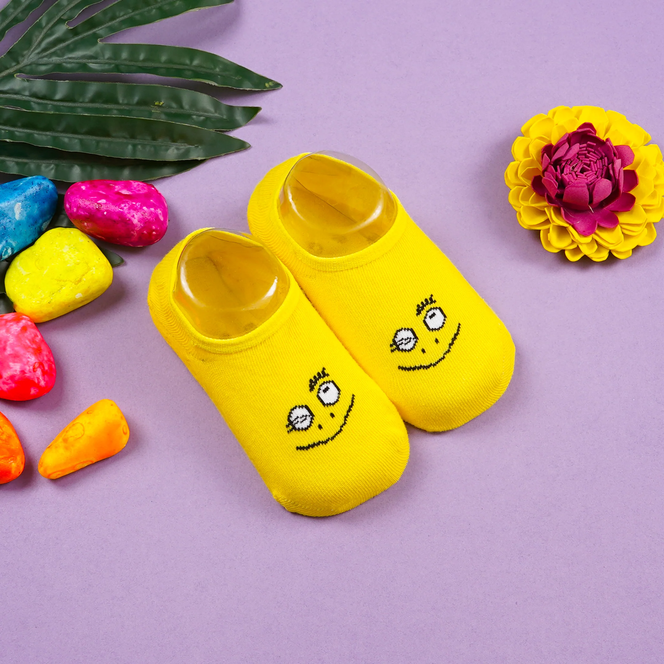 Baby Socks Smily Yellow - Sunshine