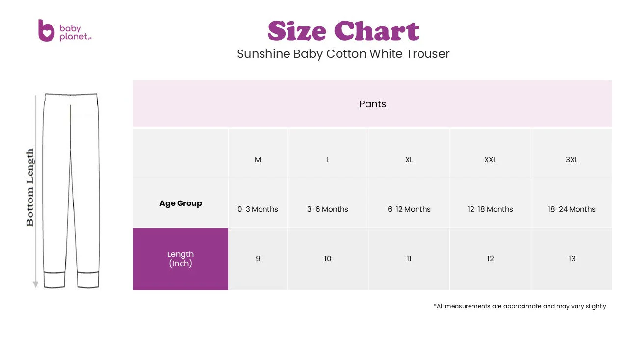 Baby Soft Cotton Shorts Set Pack Of 3 White - Sunshine - Image 3