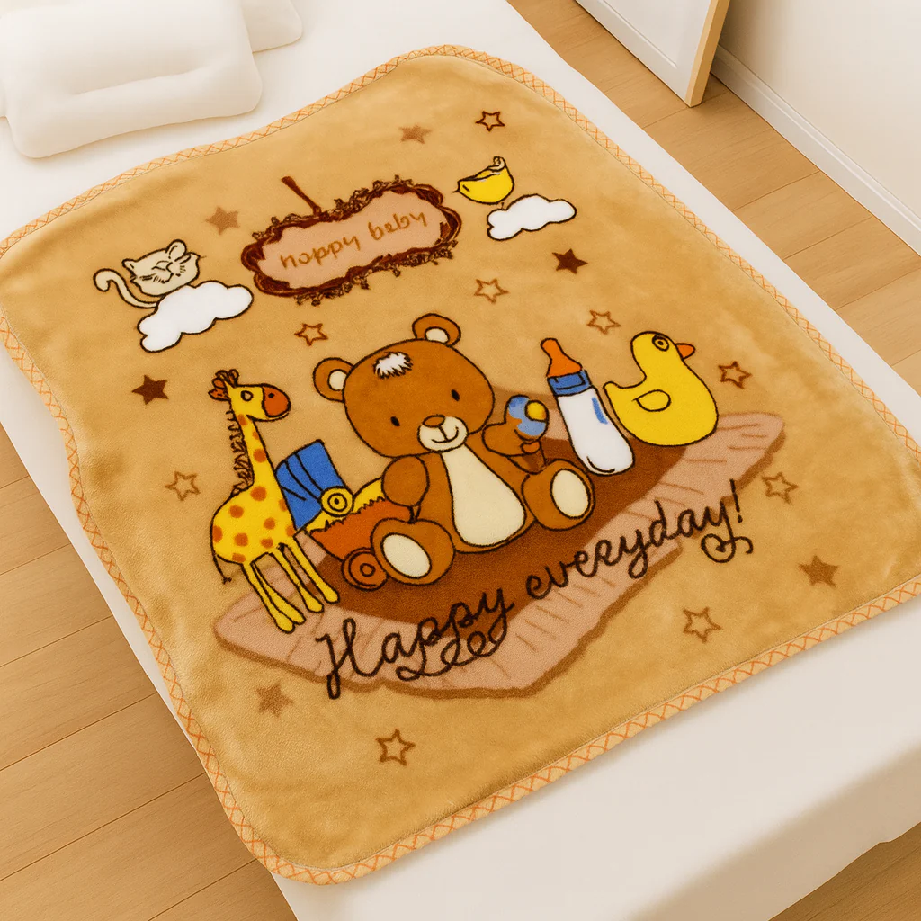 Baby Soft Double-Ply Blanket Beige (100 X 100Cm) - Sunshine