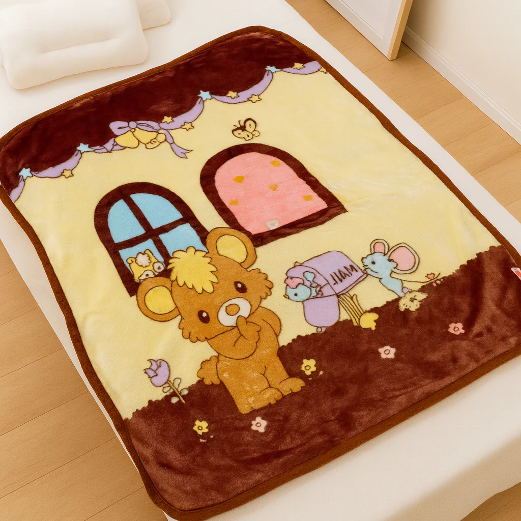 Baby Soft Double-Ply Blanket Dark Brown (100 X 100Cm) - Sunshine