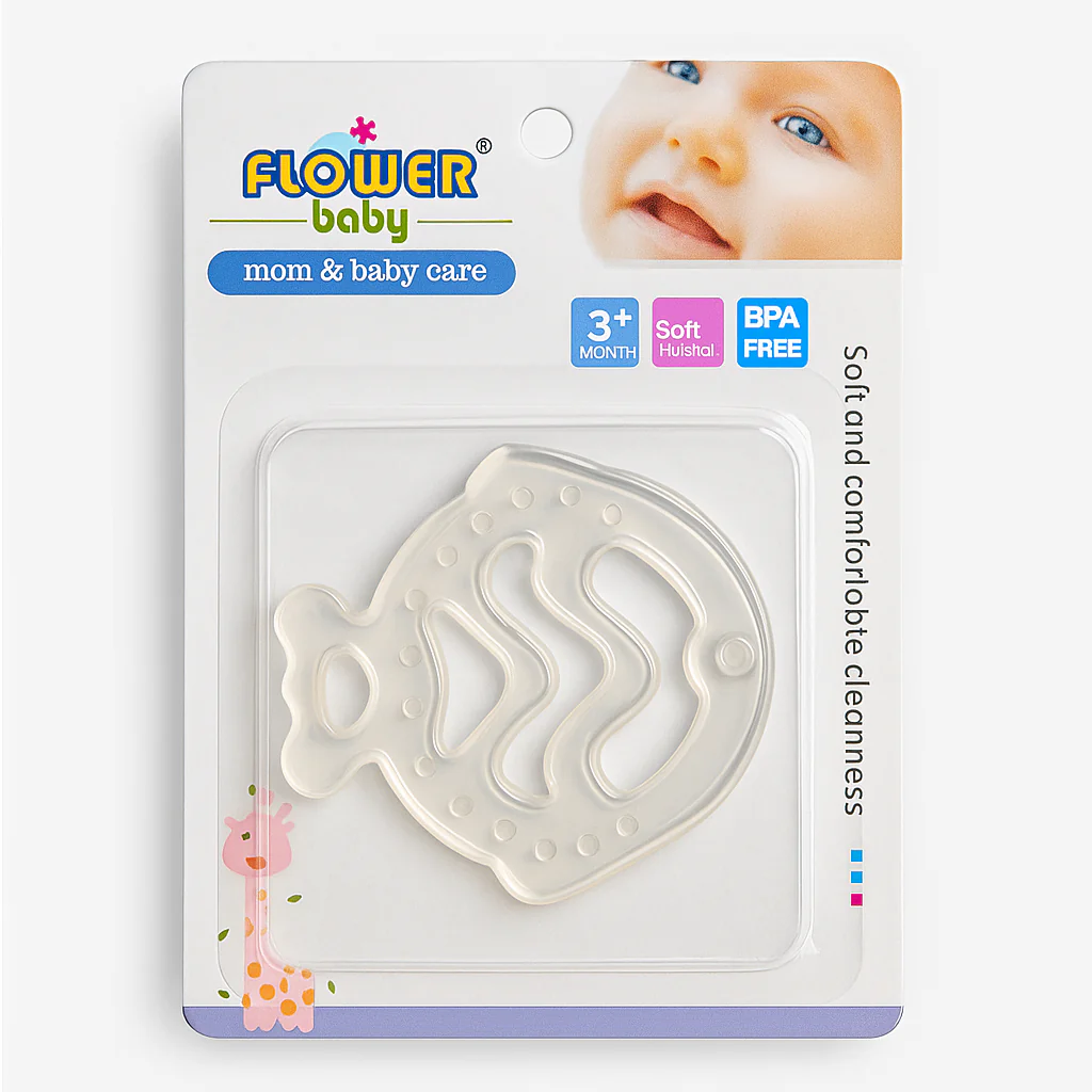 Baby Soft Transparent Teether Fish - Sunshine