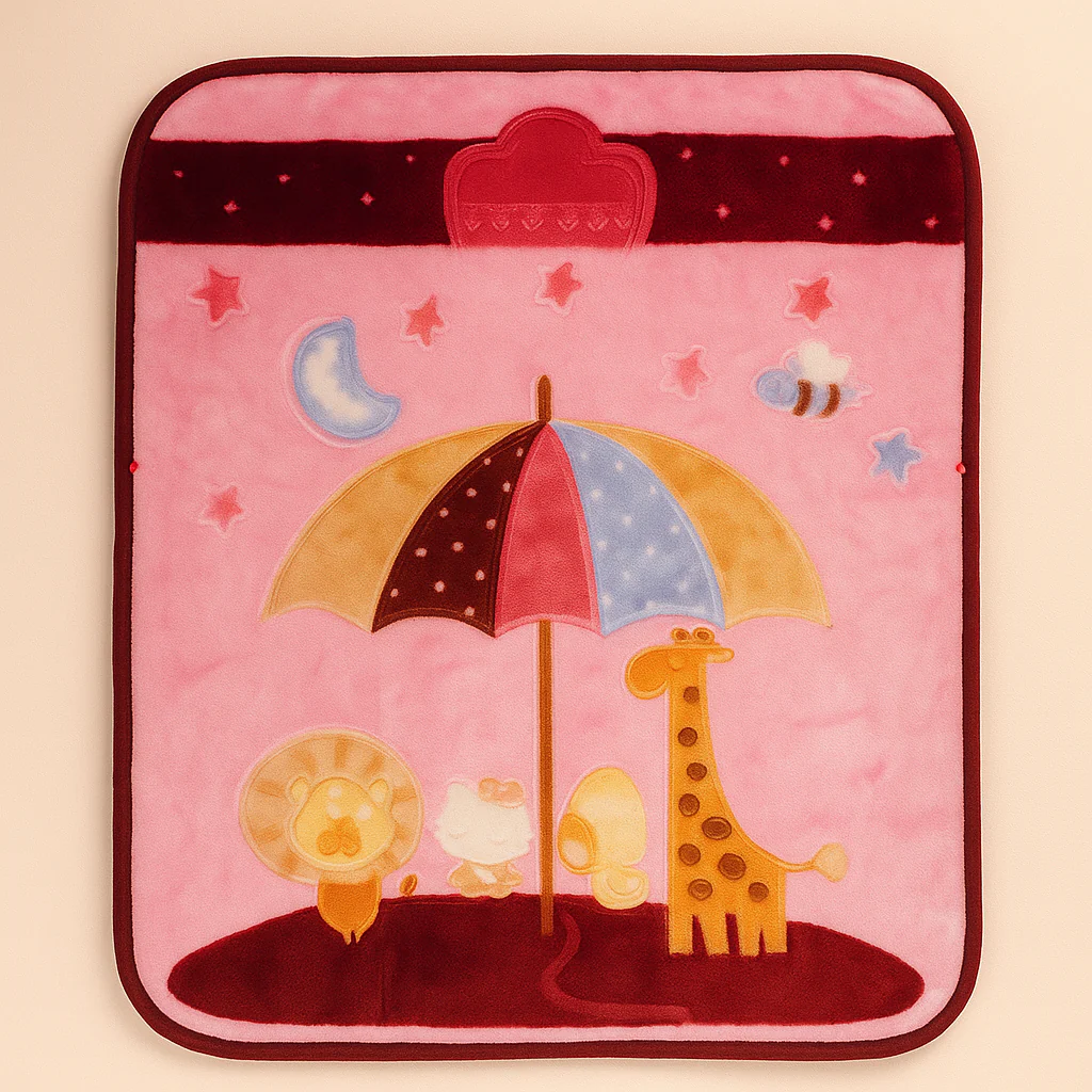 Baby Soft Zipper Blanket Maroon (80Cm X 110Cm) - Sunshine - Image 2
