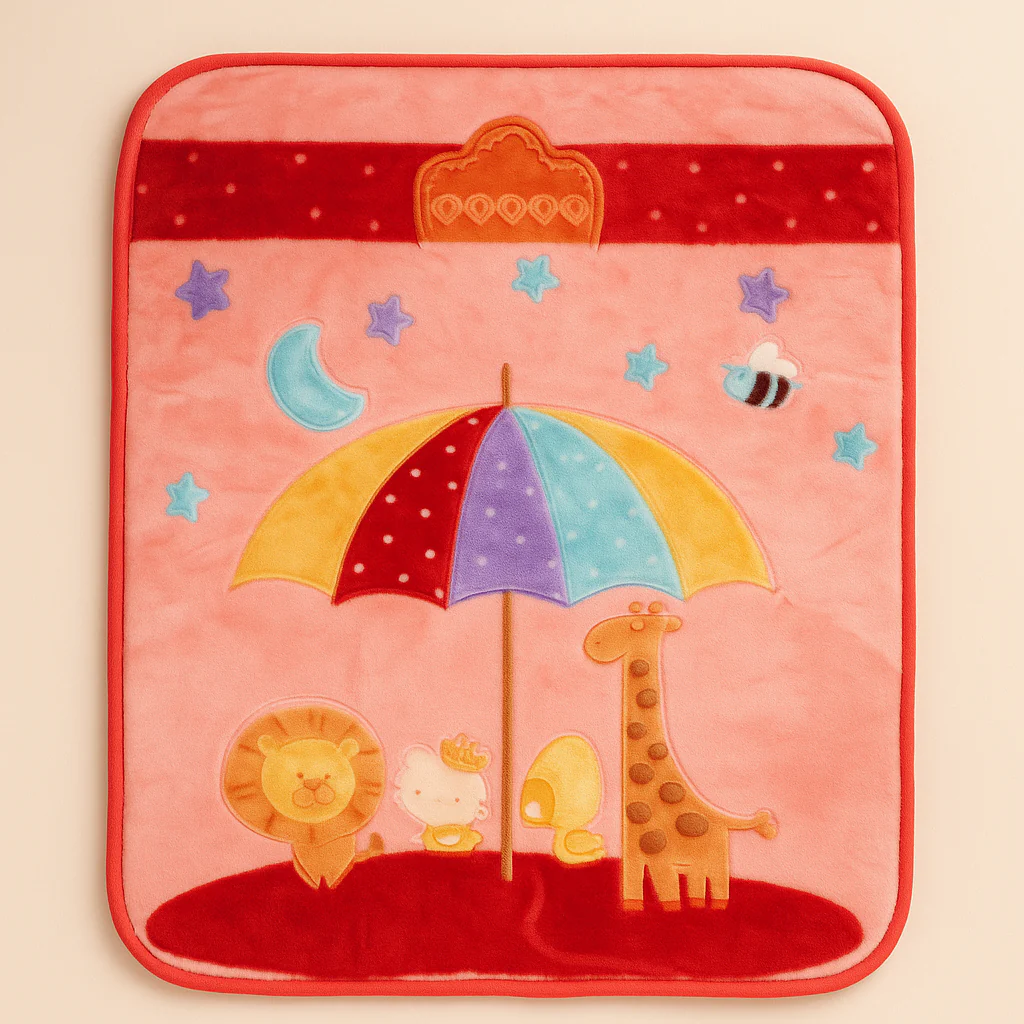 Baby Soft Zipper Blanket Red (80Cm X 110Cm) - Sunshine - Image 2