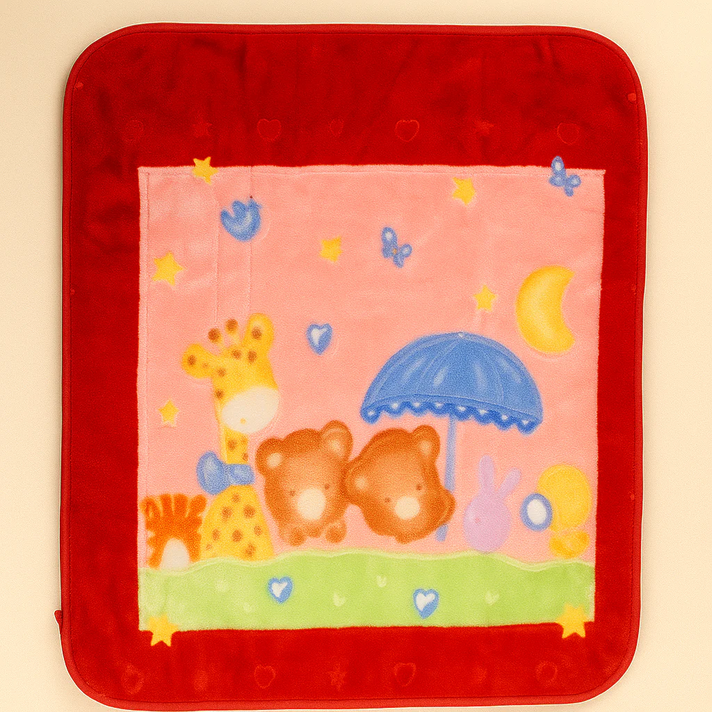 Baby Soft Zipper Blanket Red (80Cm X 110Cm) - Sunshine - Image 2
