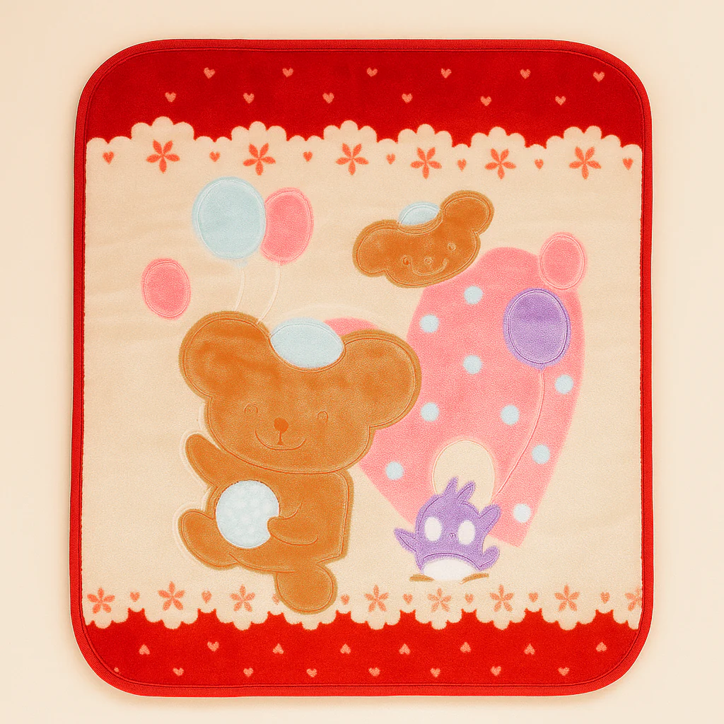 Baby Soft Zipper Blanket Red (80Cm X 110Cm) - Sunshine - Image 2