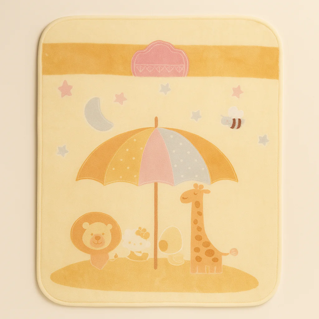 Baby Soft Zipper Blanket Yellow (80Cm X 110Cm) - Sunshine - Image 2