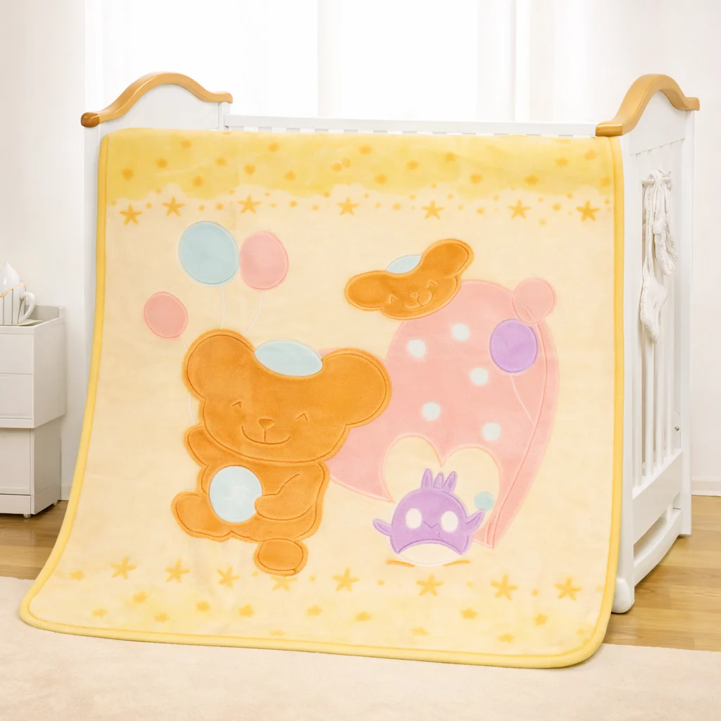 Baby Soft Zipper Blanket Yellow (80Cm X 110Cm) - Sunshine