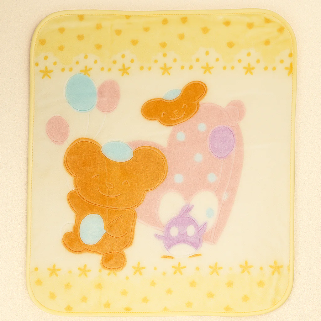 Baby Soft Zipper Blanket Yellow (80Cm X 110Cm) - Sunshine - Image 2