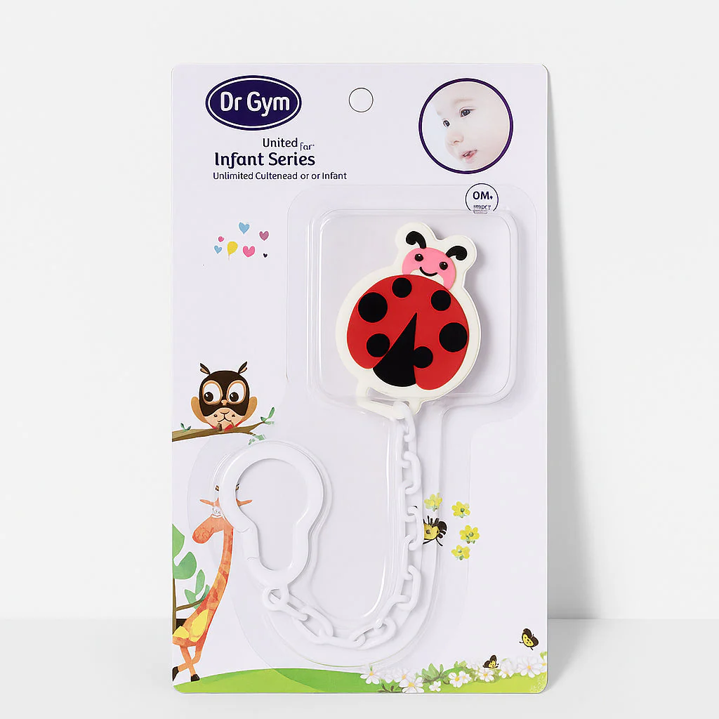 Baby Soother Chain Ladybug Red - Sunshine