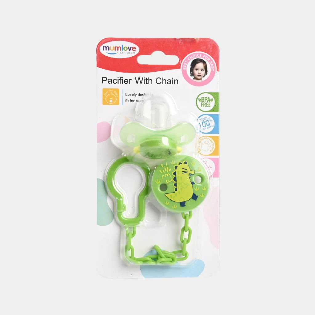 Baby Soother With Soother Chain Green Ml - Sunshine - Image 2