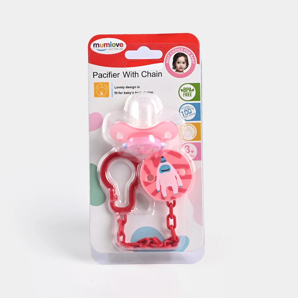 Baby Soother With Soother Chain Red Ml - Sunshine - Image 2