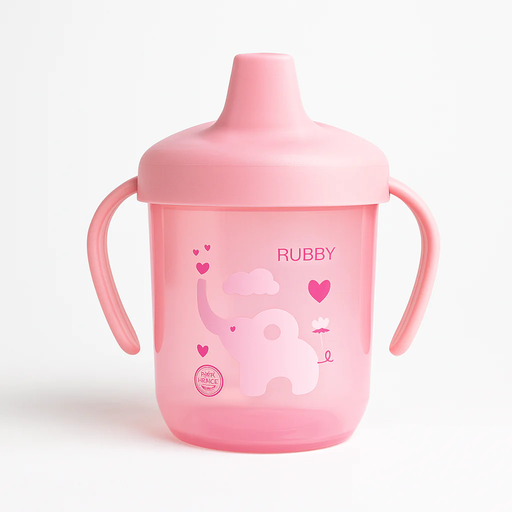 Baby Spout Cup Elephant Pink - Sunshine