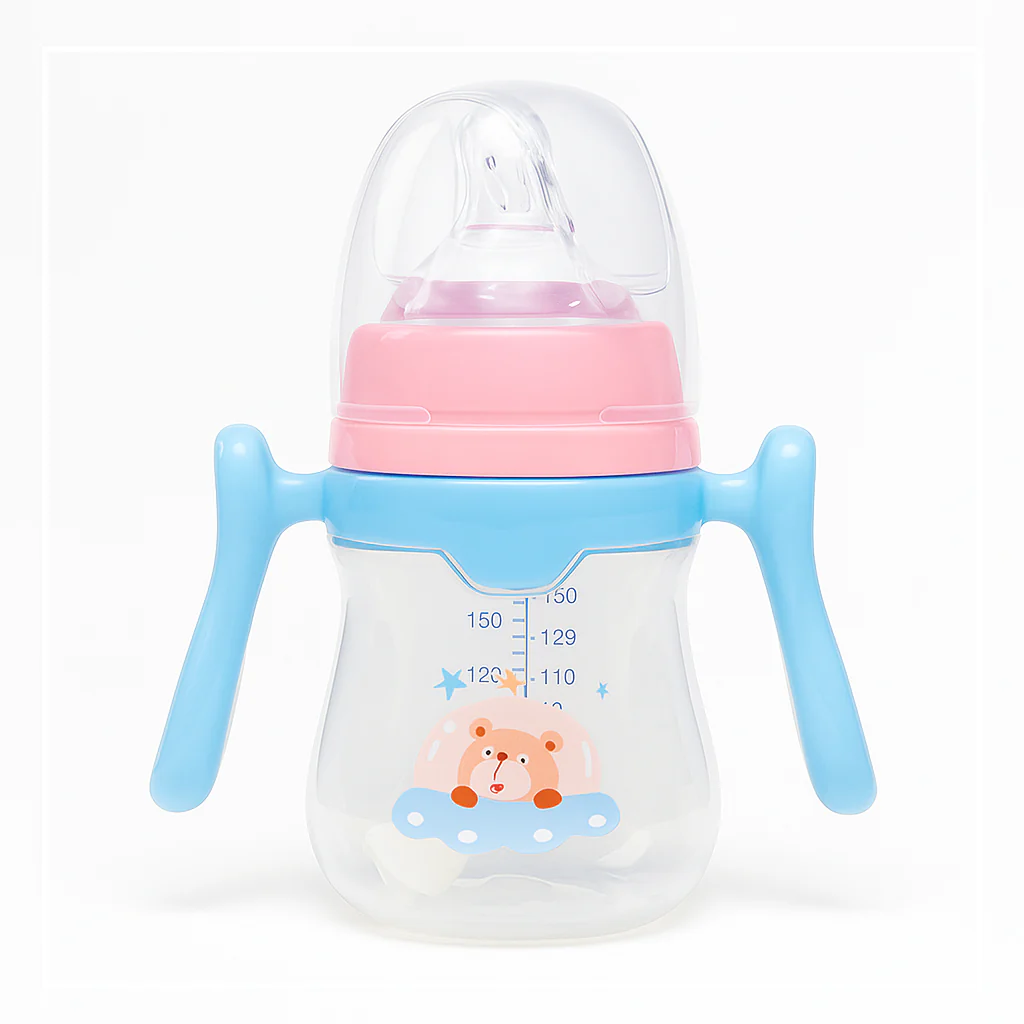 Baby Straw Cup Light Blue & Pink 180Ml - Sunshine