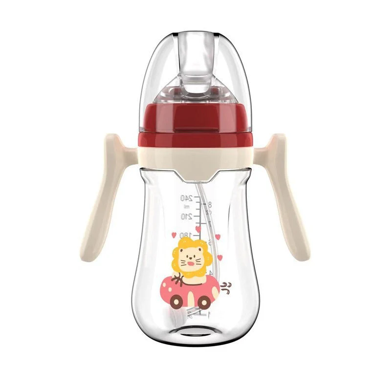 Baby Straw Cup White & Red 280Ml - Sunshine