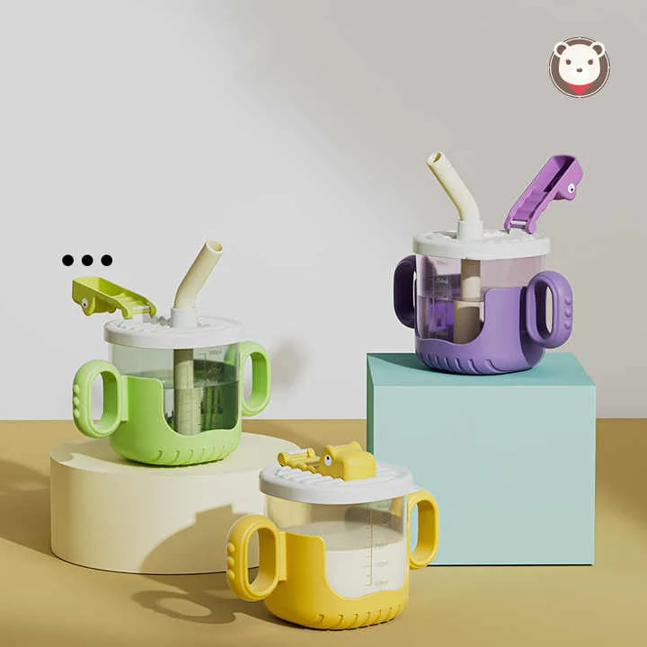 Baby Straw Training Cup Purple 300Ml - Sunshine - Image 2