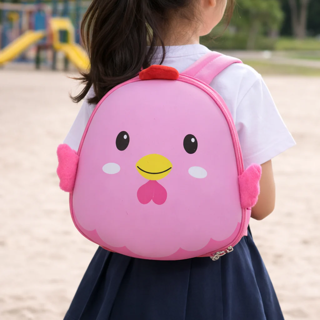 Baby Stuffed Toy School Bag Chick Pink - Sunshine