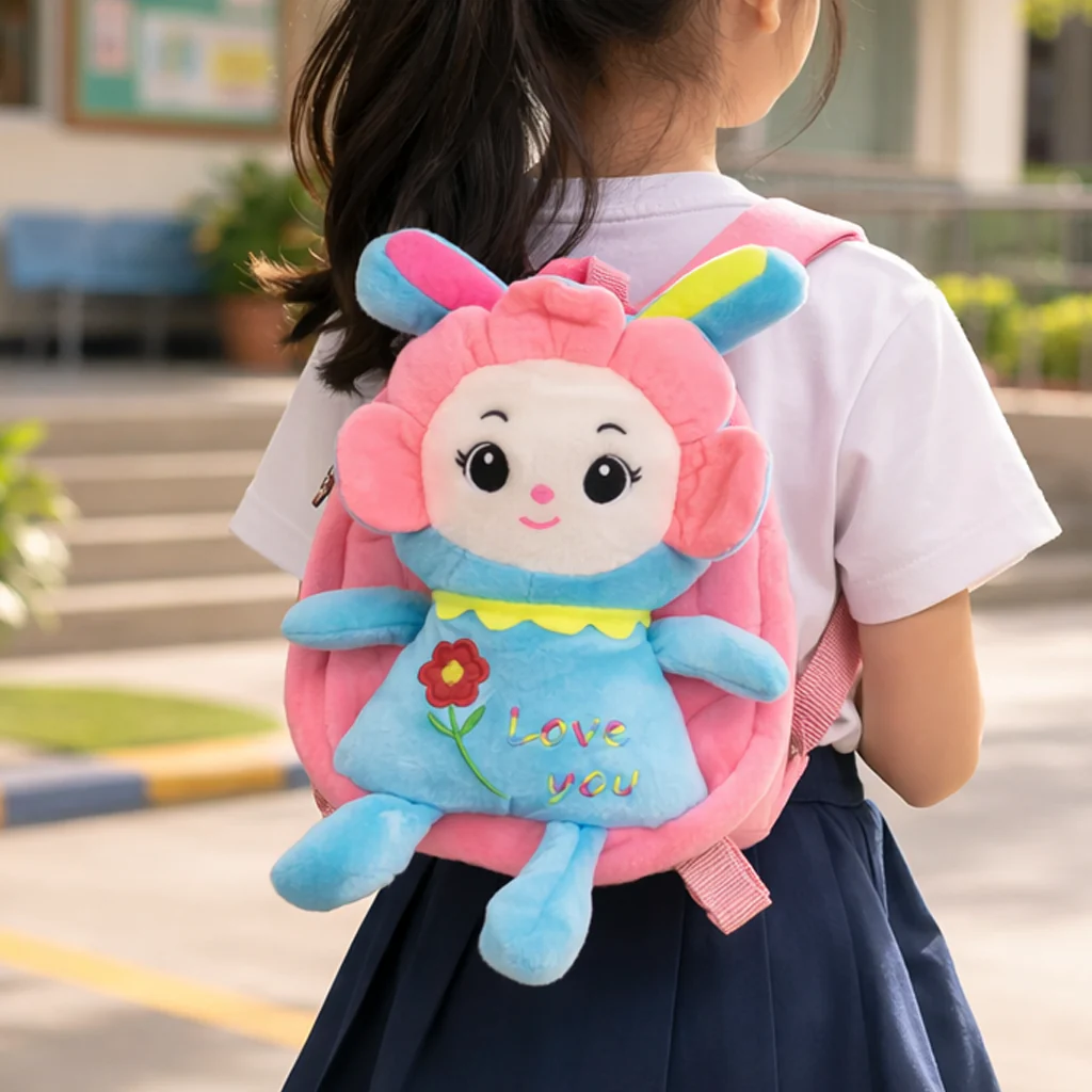 Baby Stuffed Toy School Bag Doll Blue - Sunshine