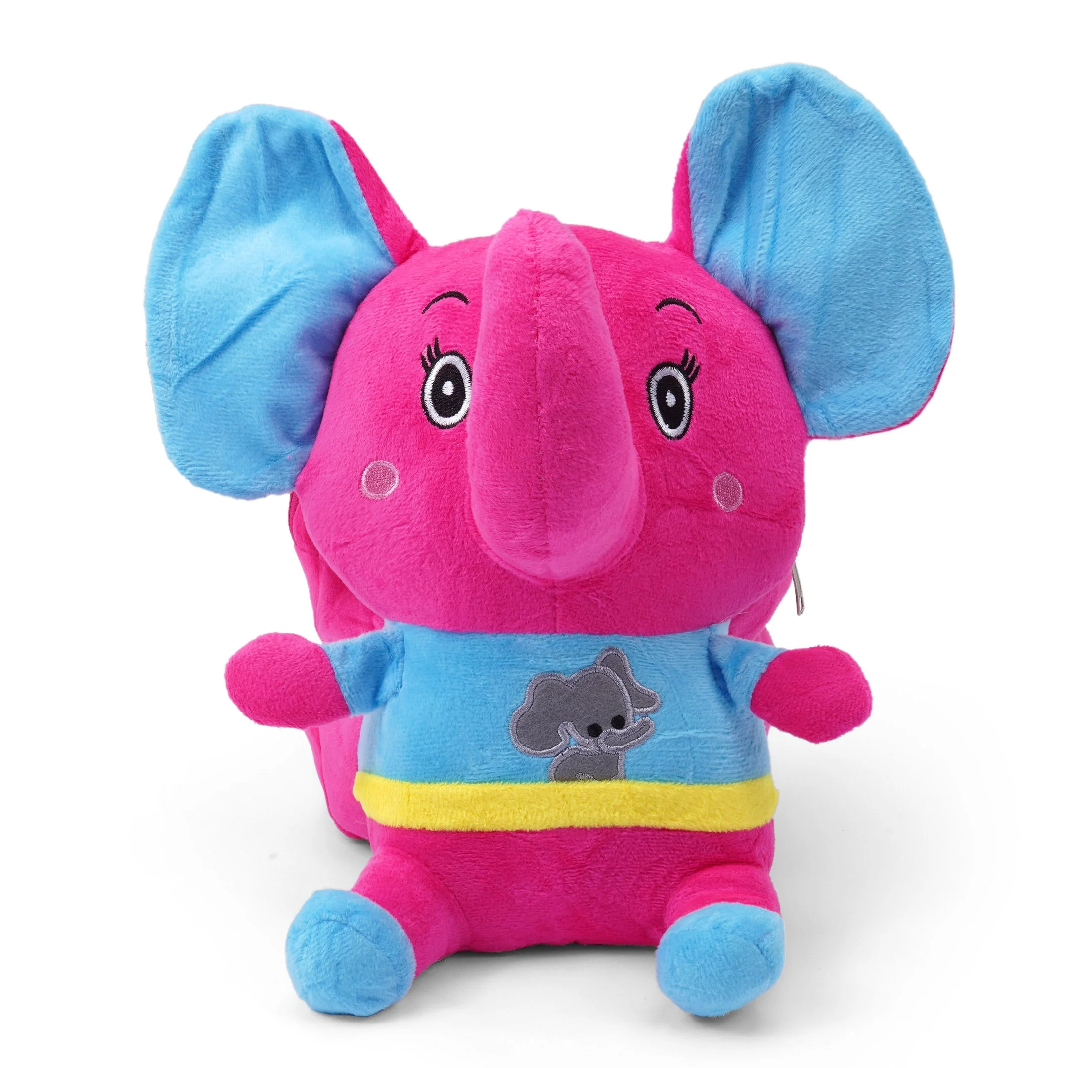 Baby Stuffed Toy School Bag Elephant Pink - Sunshine - Image 2