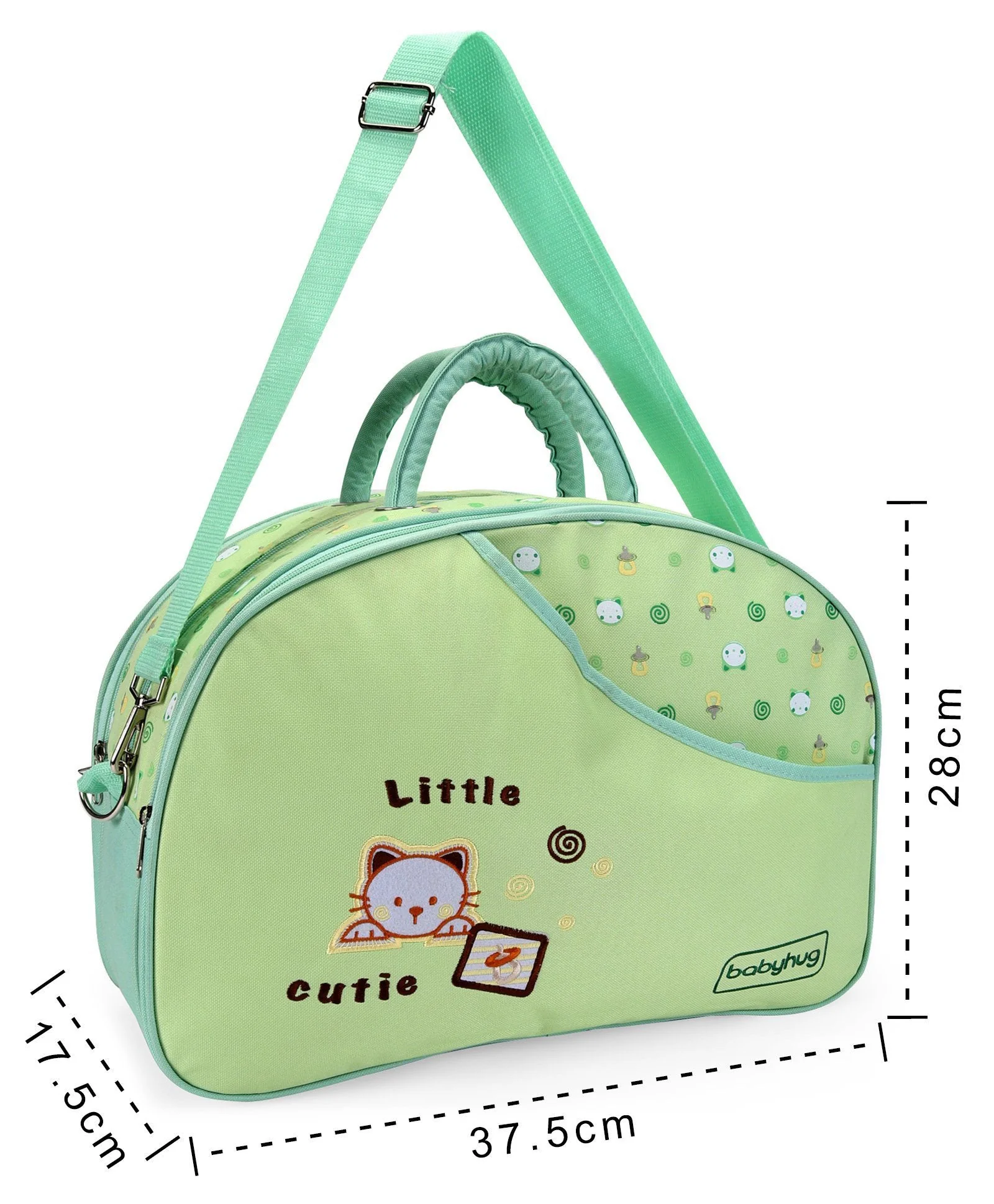 Baby Sunny Day Diaper Bag Bear Green - Sunshine - Image 2