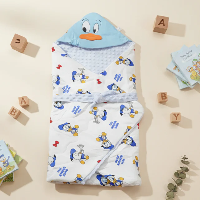 Baby Swaddle Donald Duck White - Sunshine