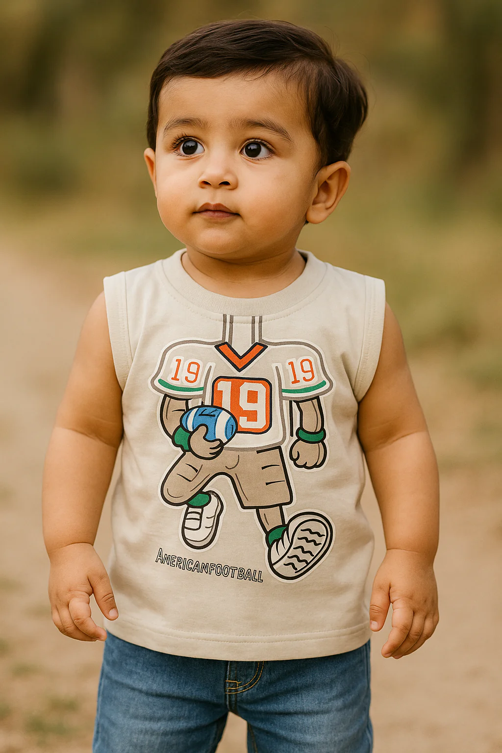 Baby T-Shirt Player Off White - Sunshine
