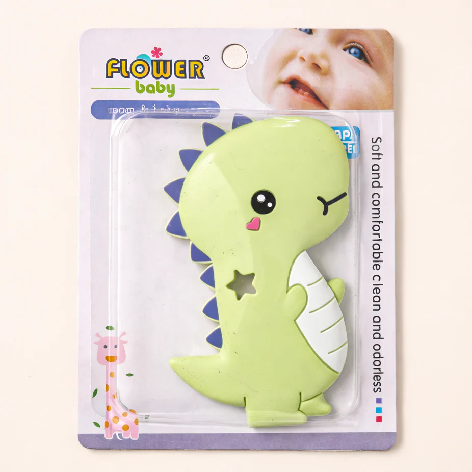 Baby Teether Dino Light Green - Sunshine