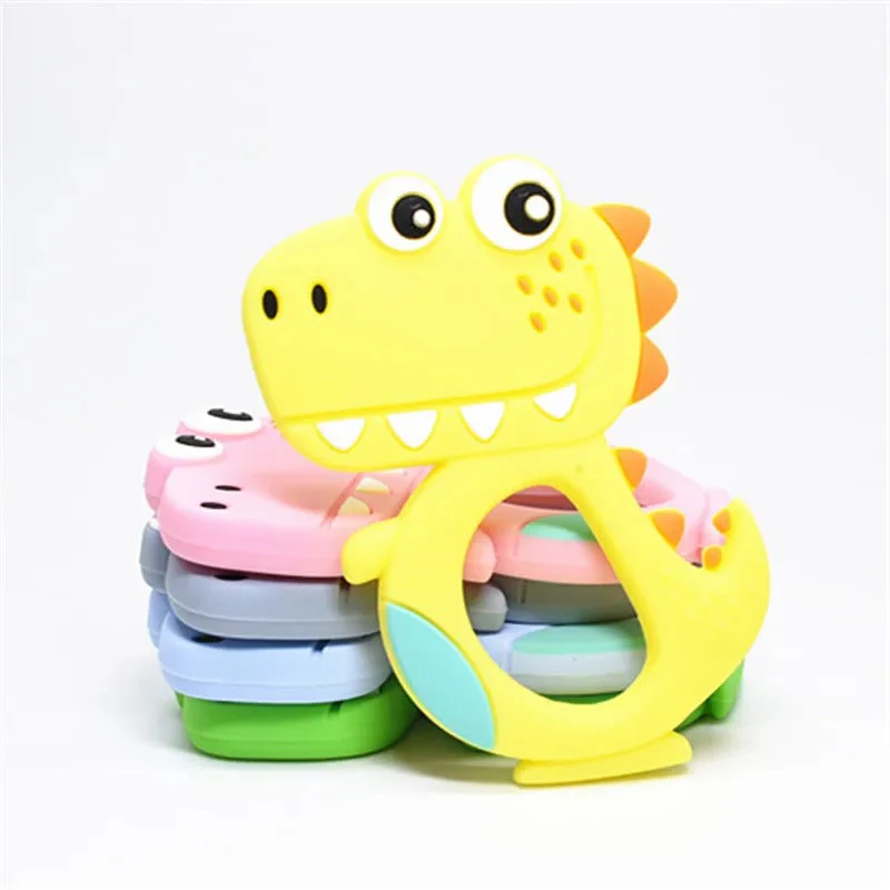 Baby Teether Dino Yellow - Sunshine